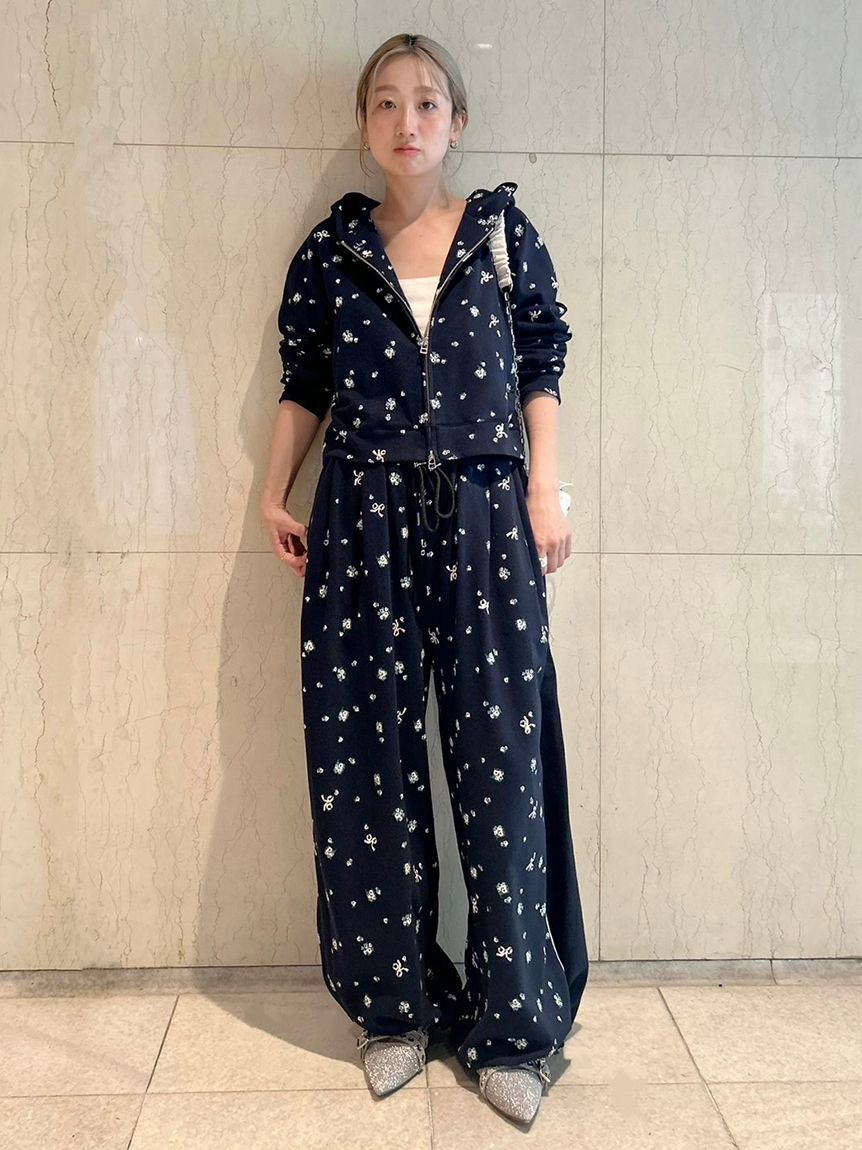 FURFUR「【限定カラー】フラワープリントスウェットワイドパンツ」|その他|