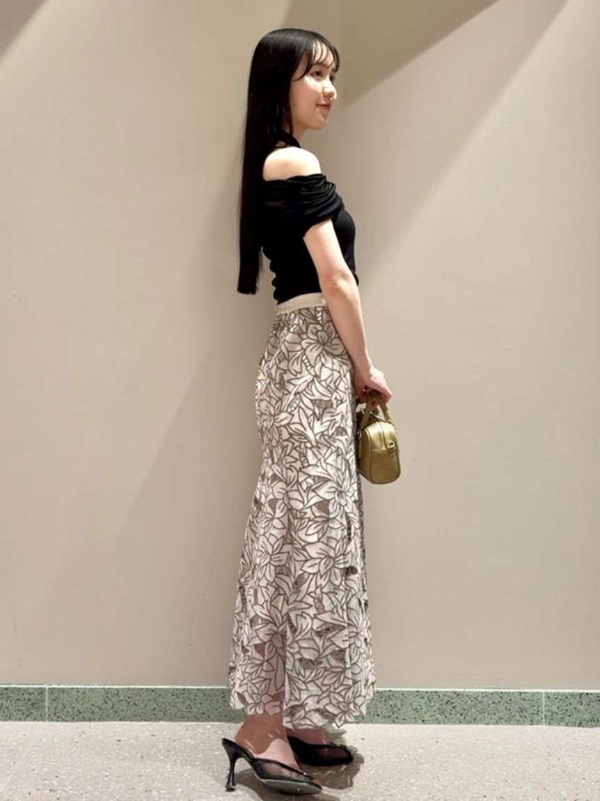 SNIDEL「ギャザーアシメカットプルオーバー」|Tシャツ・カットソー|