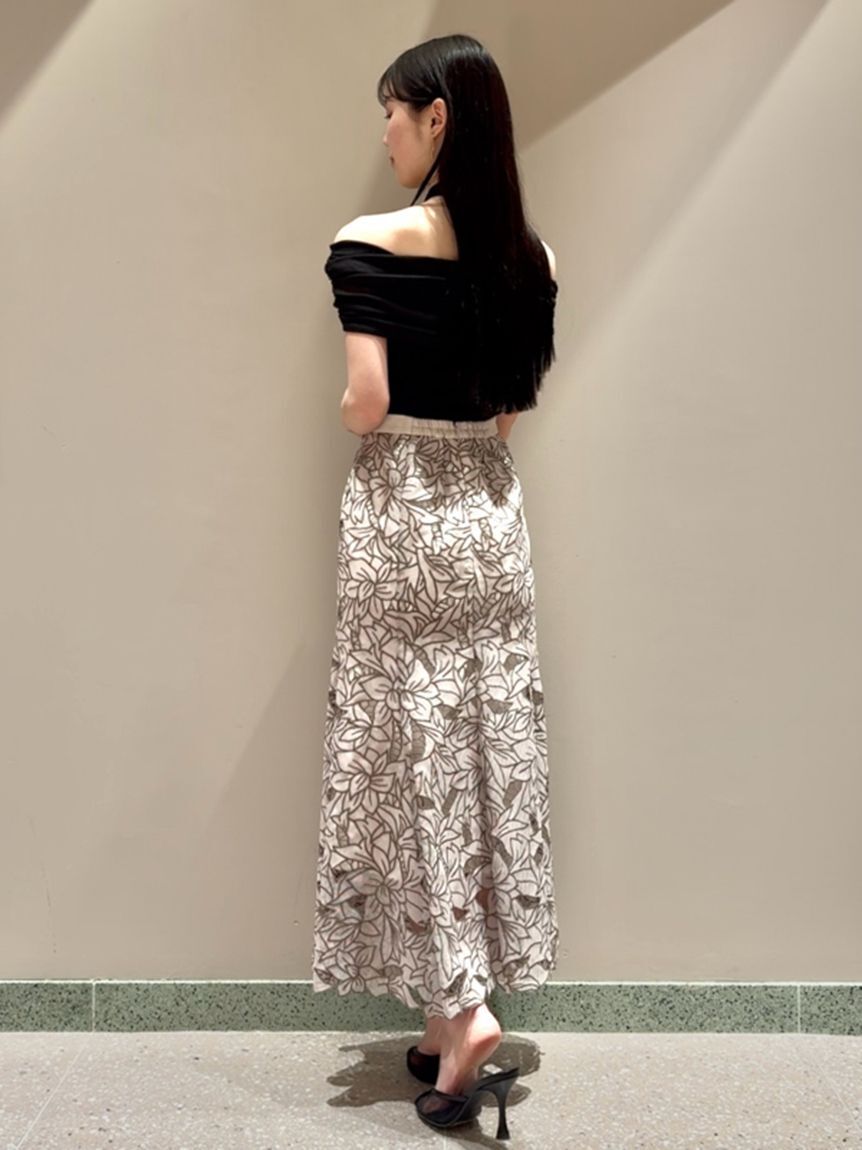 SNIDEL「ギャザーアシメカットプルオーバー」|Tシャツ・カットソー|