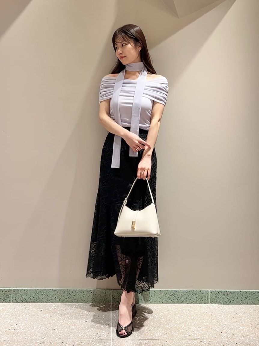 SNIDEL「ギャザーアシメカットプルオーバー」|Tシャツ・カットソー|