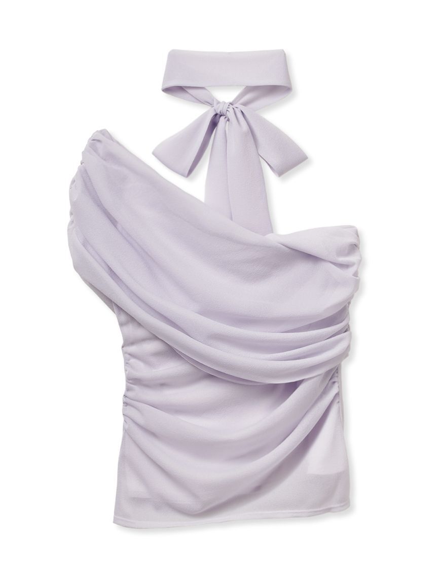 SNIDEL「ギャザーアシメカットプルオーバー」|Tシャツ・カットソー|