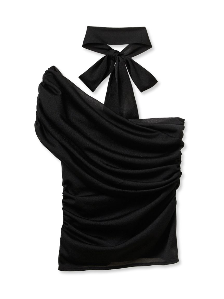 SNIDEL「ギャザーアシメカットプルオーバー」|Tシャツ・カットソー|