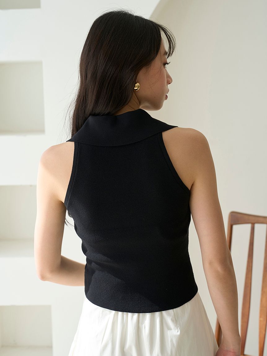 SNIDEL「Sustainable襟付きニットプルオーバー」|ニット・セーター|