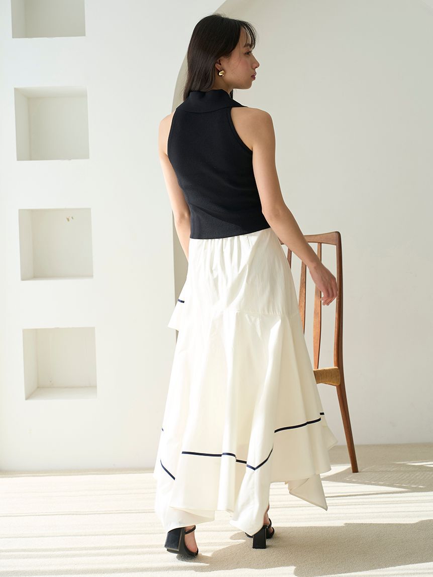 SNIDEL「Sustainable襟付きニットプルオーバー」|ニット・セーター|