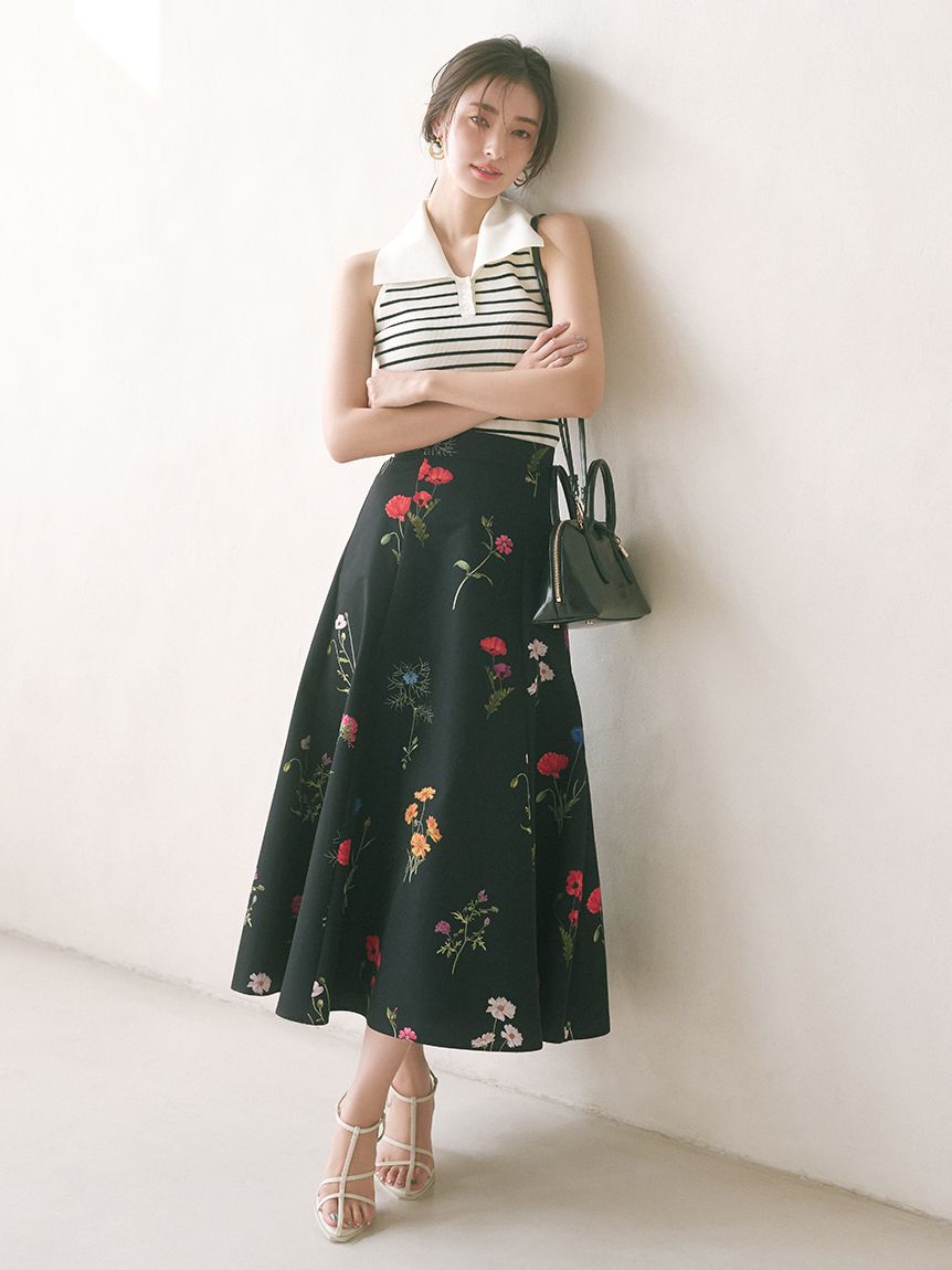 SNIDEL「Sustainable襟付きニットプルオーバー」|ニット・セーター|