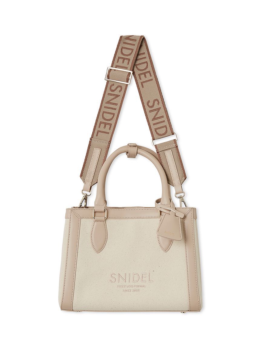 SNIDEL「キャンバスロゴバッグ」|ハンドバッグ|