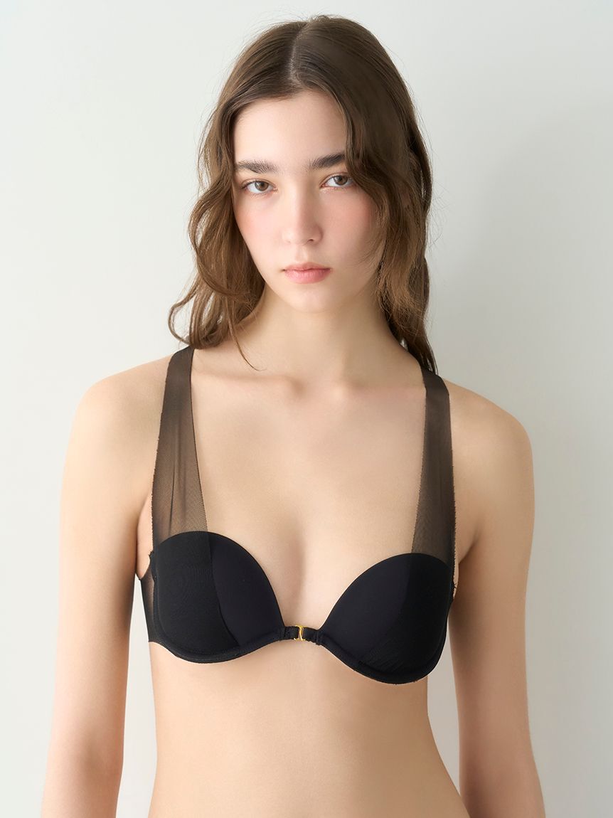 LILY BROWN Lingerie「【LILY BROWN Lingerie】シアーファンデブラ」|インナー|BLK