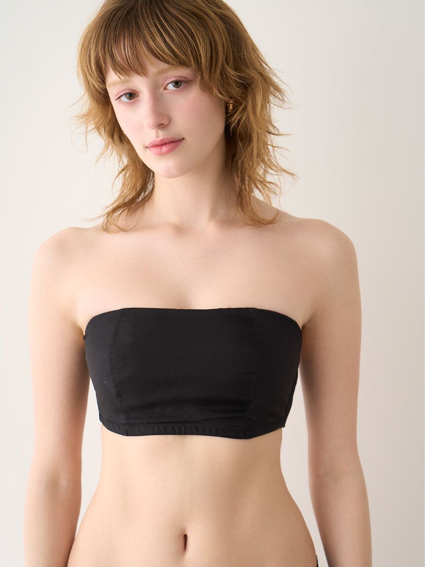 LILY BROWN Lingerie「【LILY BROWN Lingerie】マルチウェイライククロスストラップレスブラ/シルクフリル」|インナー|