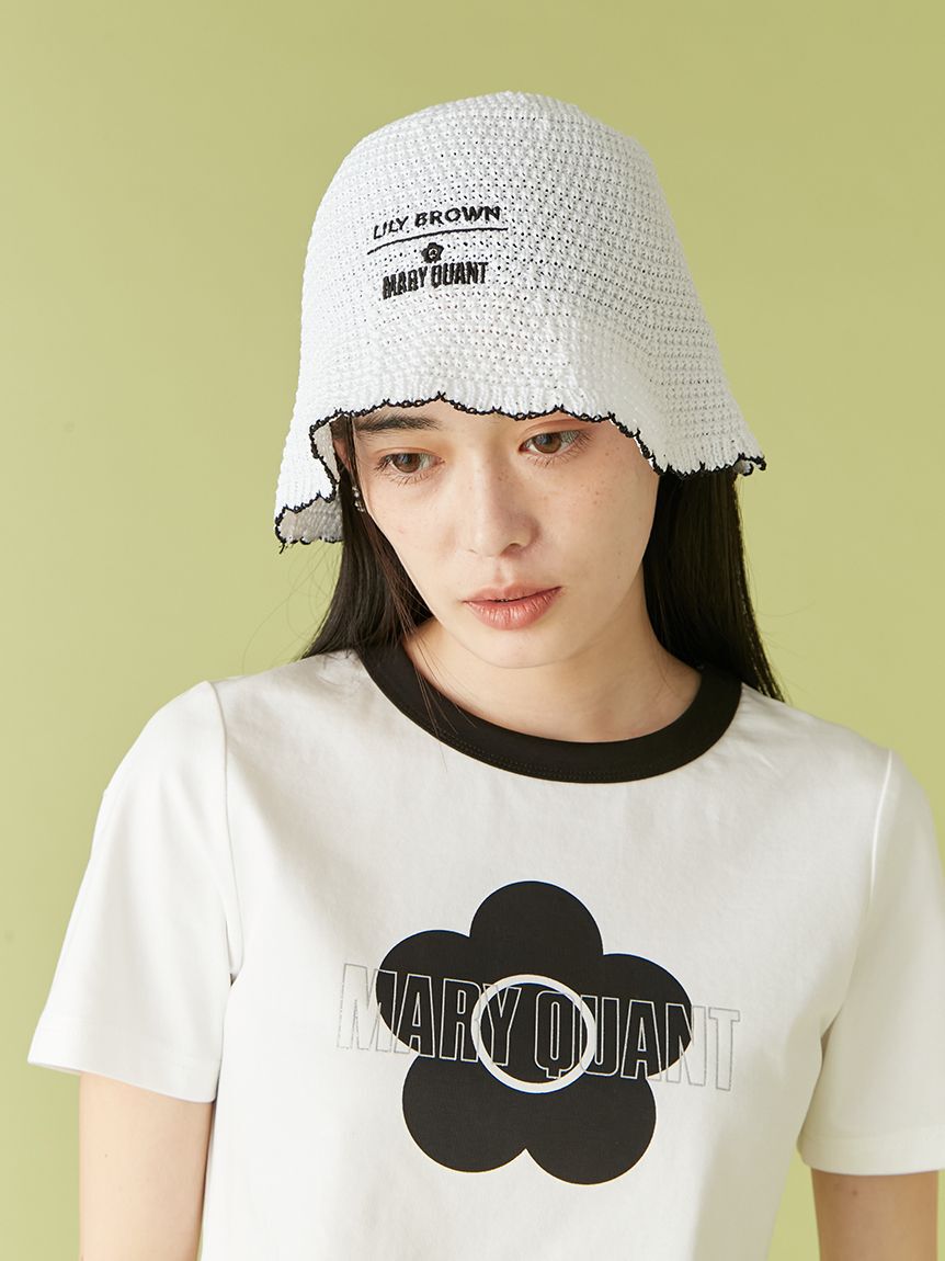 LILY BROWN「【LILY BROWN&times;MARY QUANT】サマーバケットハット」|ハット|WHT