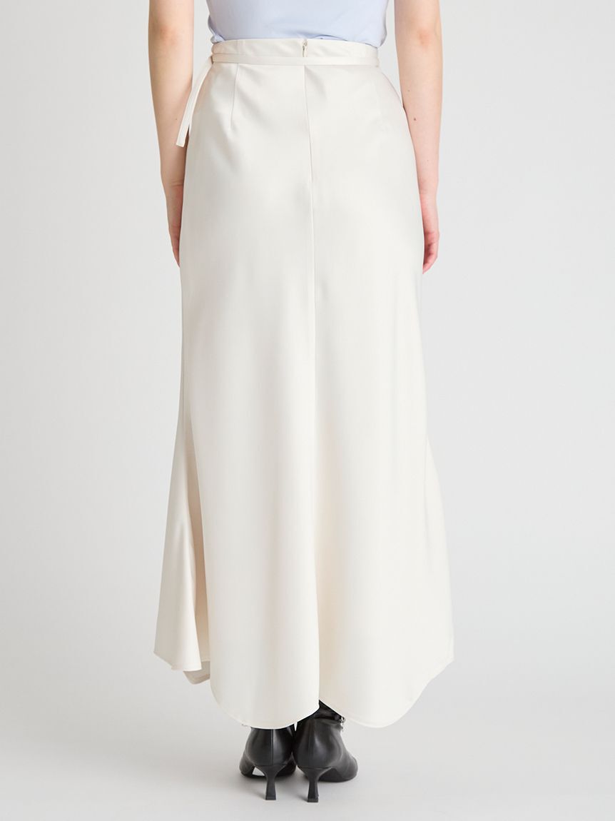 CELFORD「ベルト付きサテンナロースカート」|スカート|