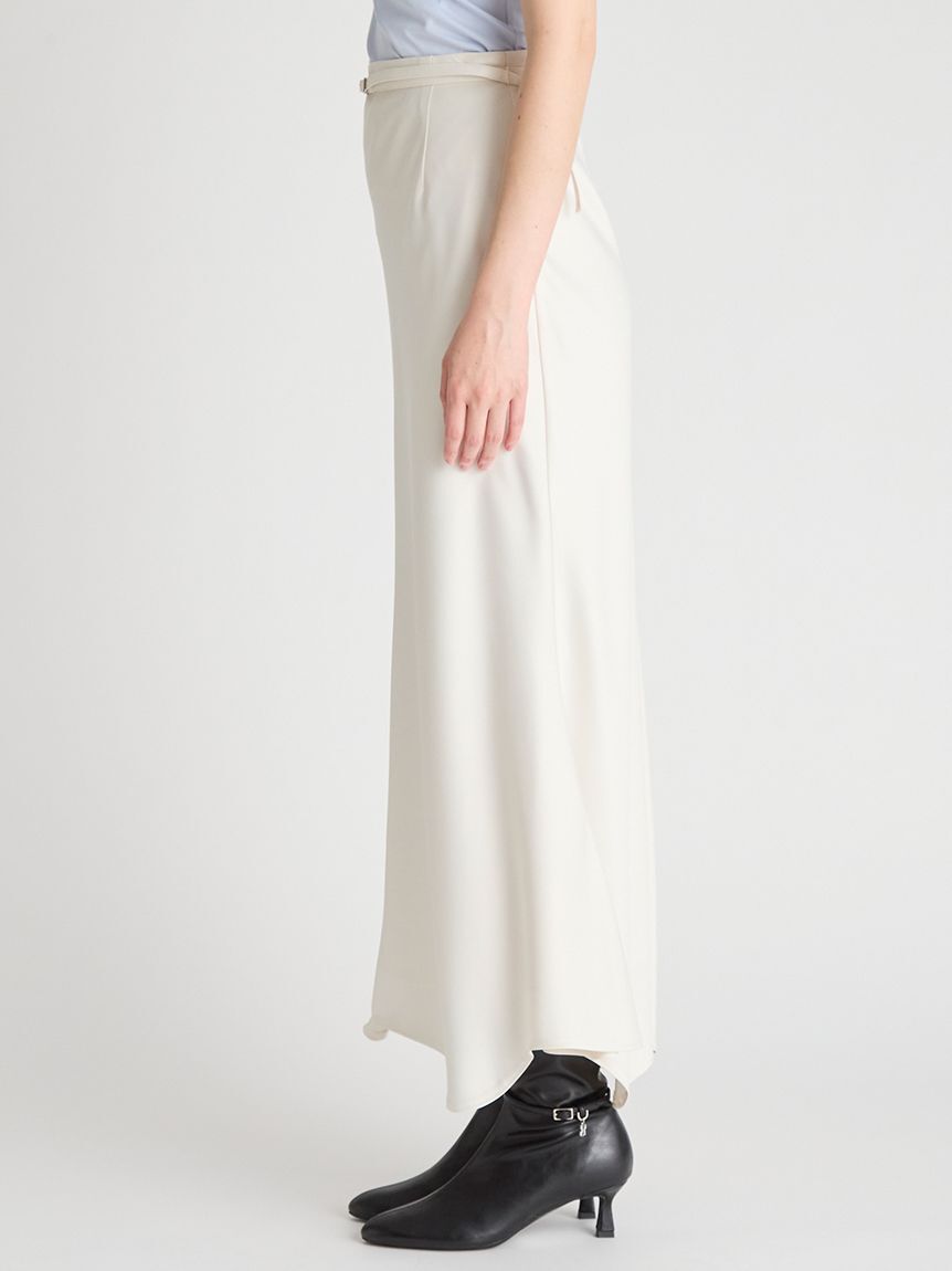 CELFORD「ベルト付きサテンナロースカート」|スカート|