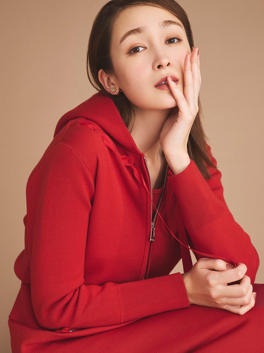 CELFORD「デコラティブニットフーディ」|パーカー|