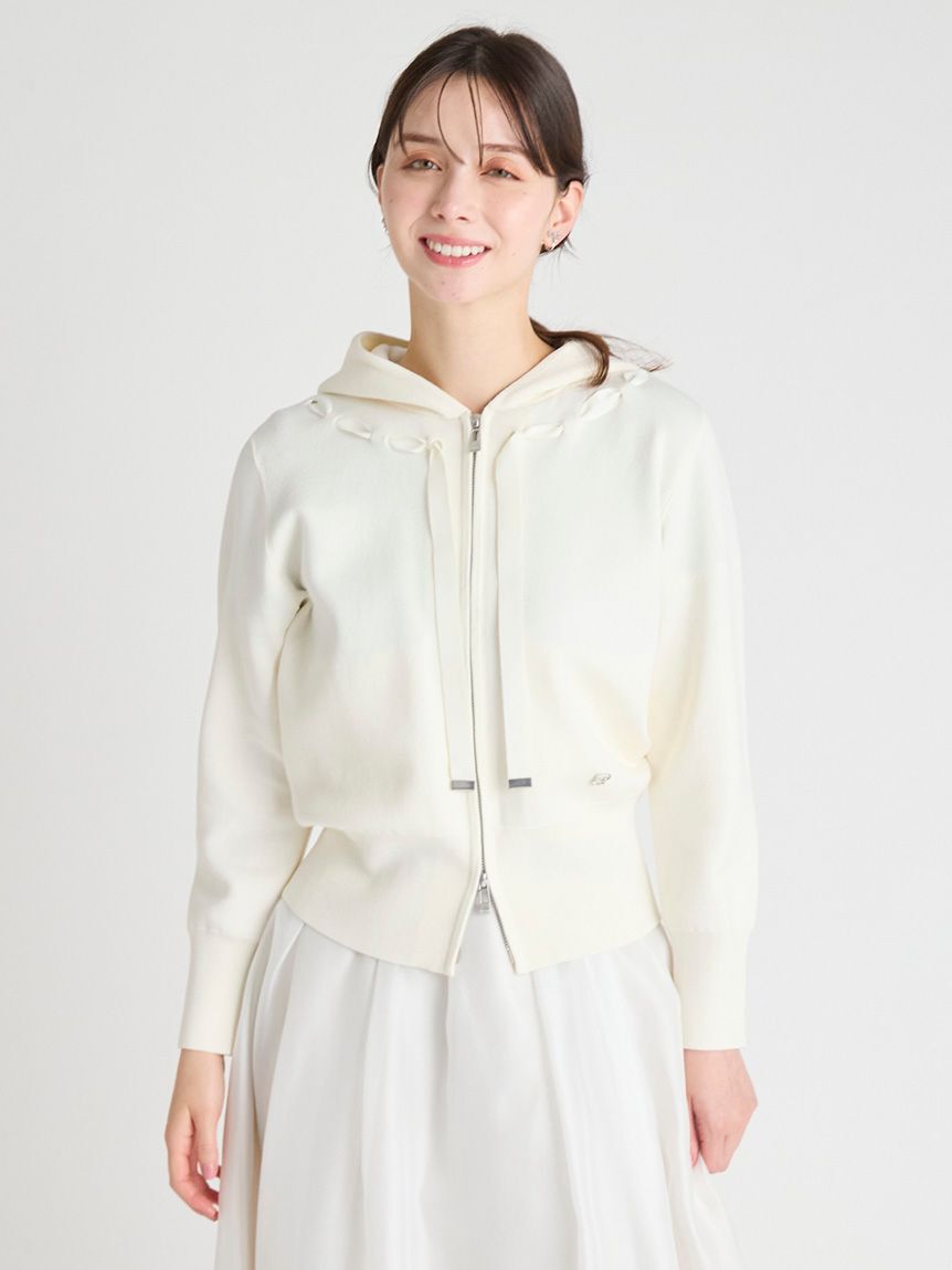 CELFORD「デコラティブニットフーディ」|パーカー|