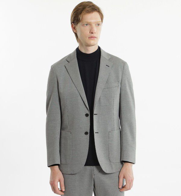 MACKINTOSH PHILOSOPHY「テーラードジャージー ジャケット ダブルジャージー裏メッシュ」|テーラードジャケット|ライトグレー