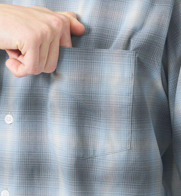 MACKINTOSH PHILOSOPHY「ショートレギュラーカラーシャツ オンブレチェック」|シャツ・ブラウス|