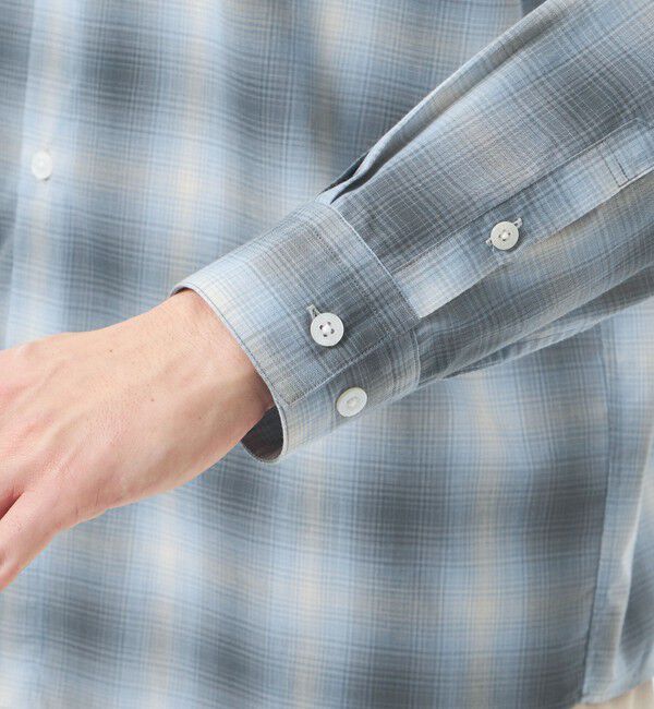 MACKINTOSH PHILOSOPHY「ショートレギュラーカラーシャツ オンブレチェック」|シャツ・ブラウス|