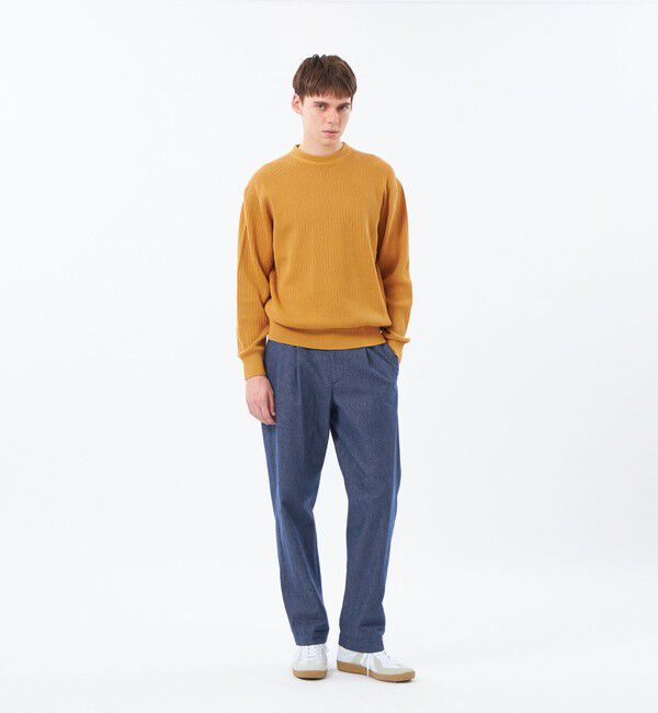 MACKINTOSH PHILOSOPHY「クルーネックプルオーバー 畔調ファインニット」|ニット・セーター|