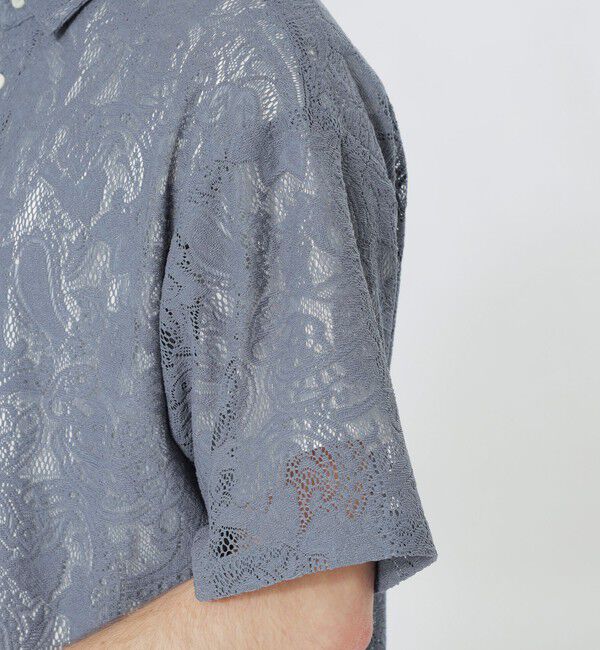  「ペイズリーレースショートスリーブシャツ」|シャツ・ブラウス|