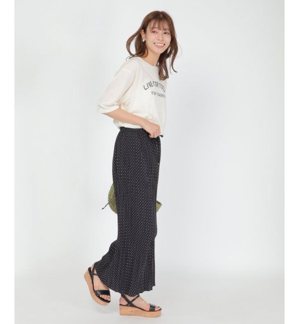 ikka「快適5分袖プリントT」|その他|