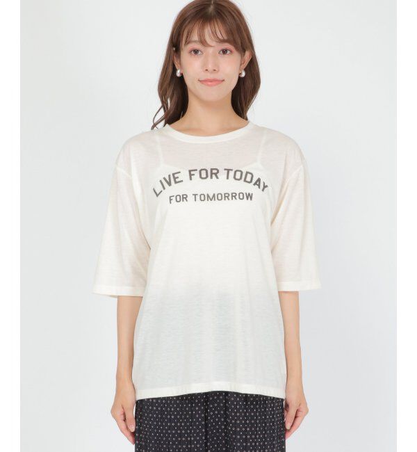 ikka「快適5分袖プリントT」|その他|