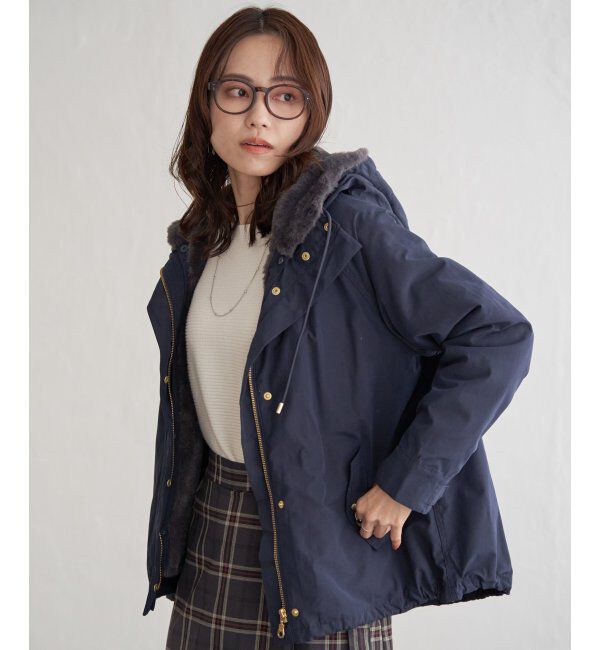 ikka「ボアライナー3WAYマウンテンパーカー」|ブルゾン・スタジャン|ノウコン