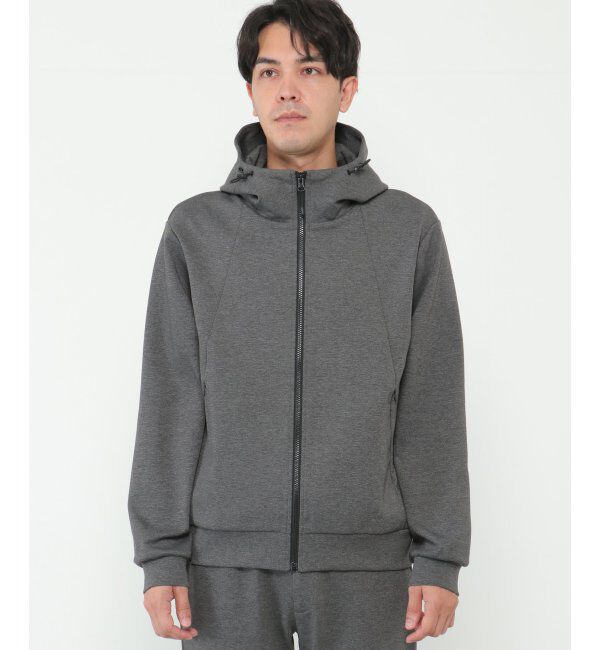 ikka「テックストレッチジップパーカー」|カーディガン|