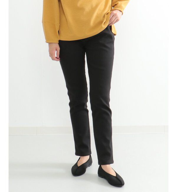 ikka「ボンディングスキニーパンツ」|その他|ブラック