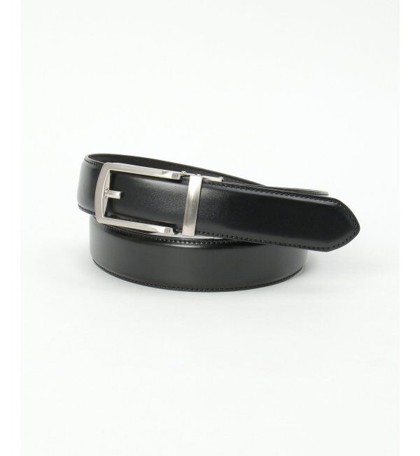 ikka「35mmキーリットレザーベルト」|ダウンベスト・ベスト|ブラック