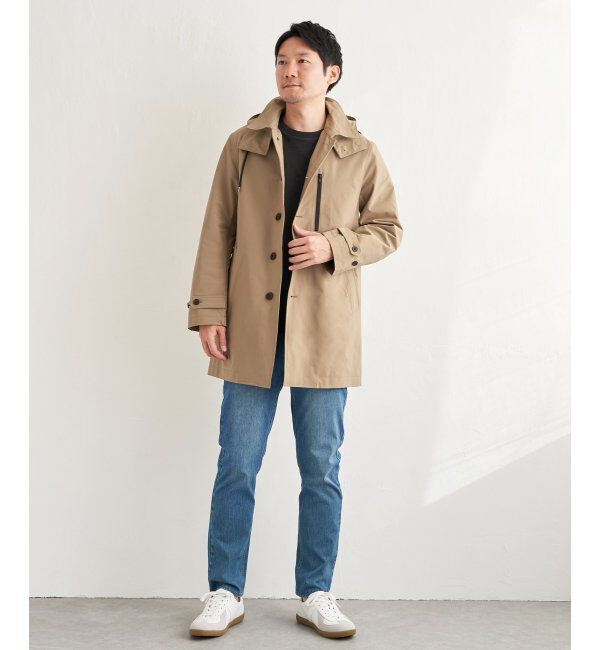 IKKA LOUNGE「撥水フードステンカラーコート」|その他|