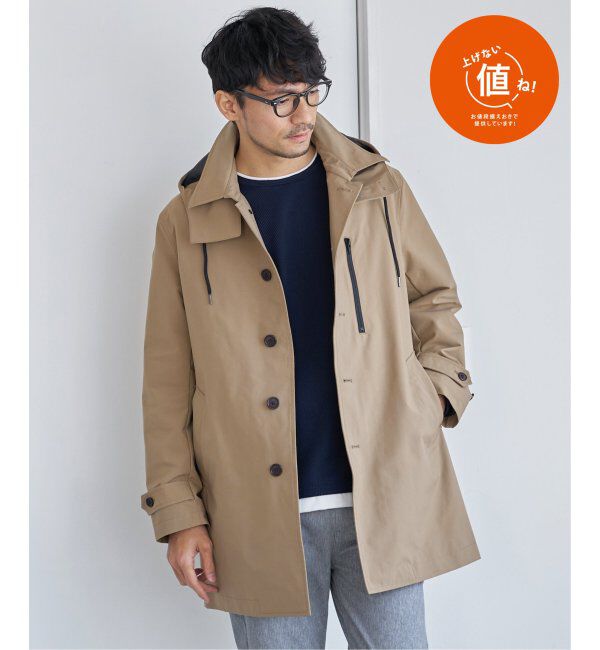 IKKA LOUNGE「撥水フードステンカラーコート」|その他|