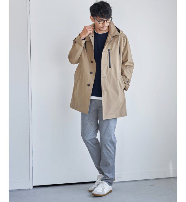 IKKA LOUNGE「撥水フードステンカラーコート」|その他|