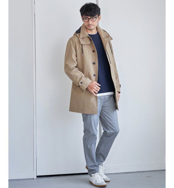 IKKA LOUNGE「撥水フードステンカラーコート」|その他|