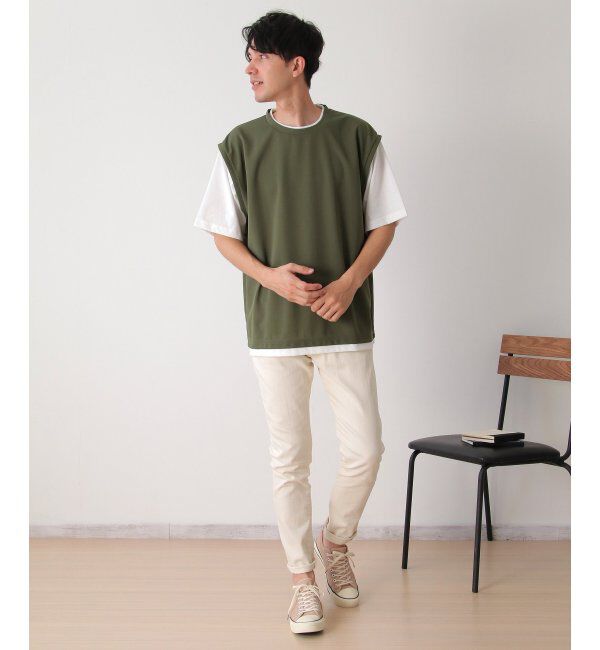 ikka「【接触冷感／吸水速乾】マルチファンクションベストT【親子おそろい】」|Tシャツ・カットソー|