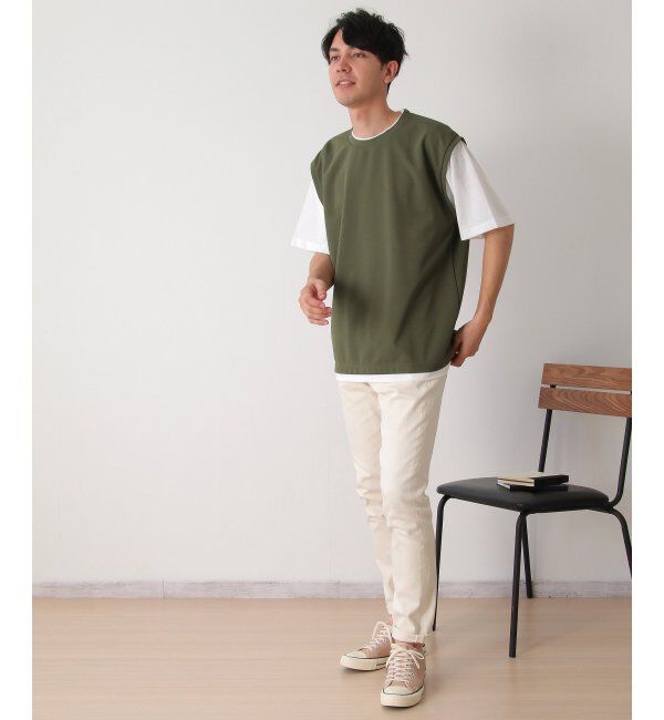 ikka「【接触冷感／吸水速乾】マルチファンクションベストT【親子おそろい】」|Tシャツ・カットソー|