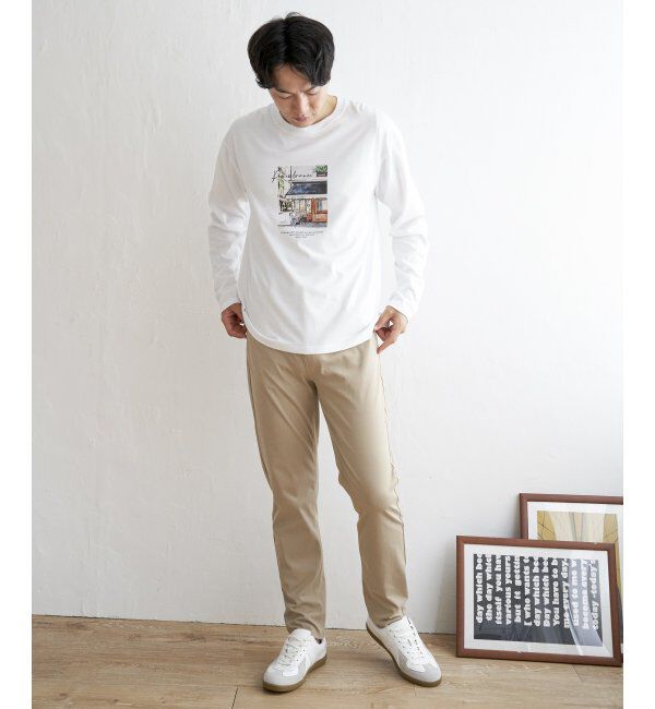 ikka「ペイントプリントロンT」|Tシャツ・カットソー|