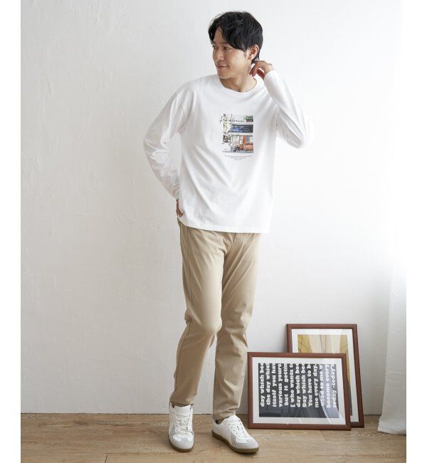 ikka「ペイントプリントロンT」|Tシャツ・カットソー|