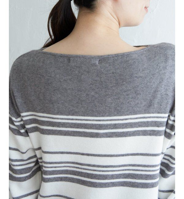 ikka「総針ボートネックプルオーバー」|プルオーバー|