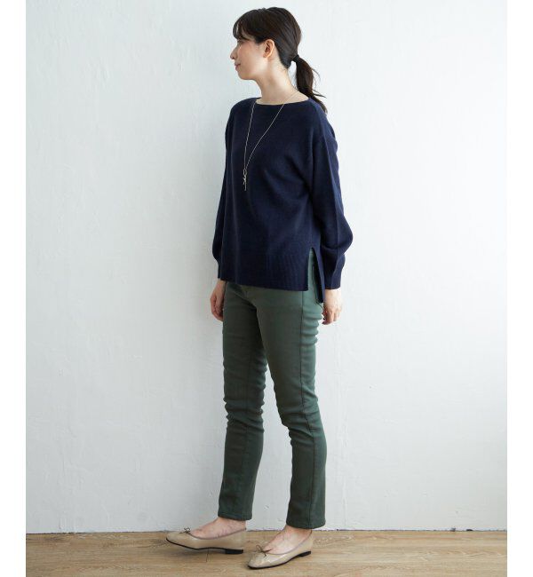 ikka「総針ボートネックプルオーバー」|プルオーバー|