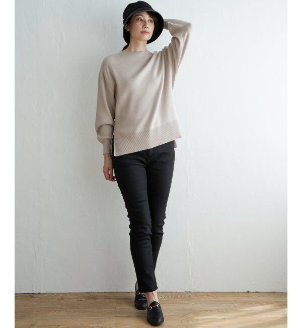 ikka「総針ボートネックプルオーバー」|プルオーバー|