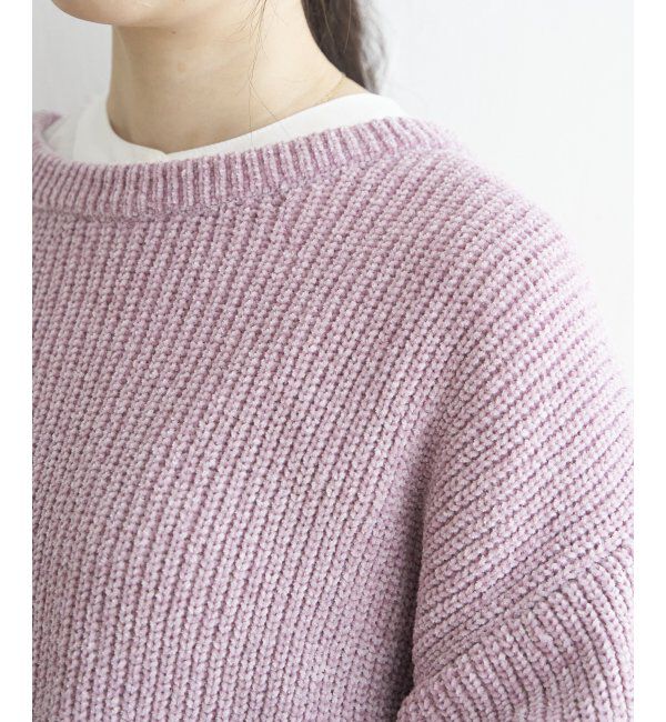 ikka「太畦モールニット」|プルオーバー|
