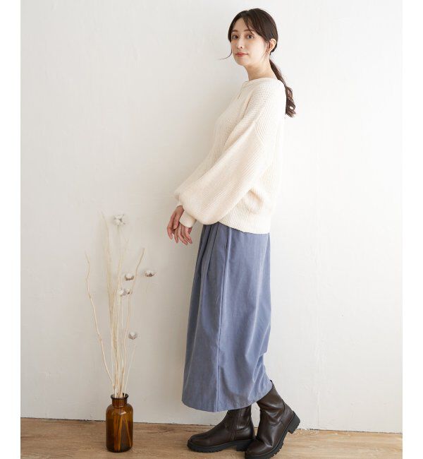 ikka「太畦モールニット」|プルオーバー|