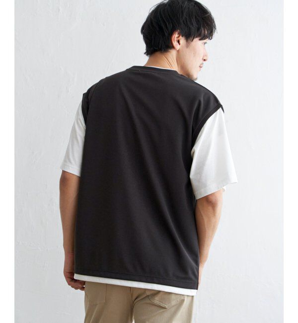 ikka「速乾COOLフェイクベストＴシャツ」|Tシャツ・カットソー|