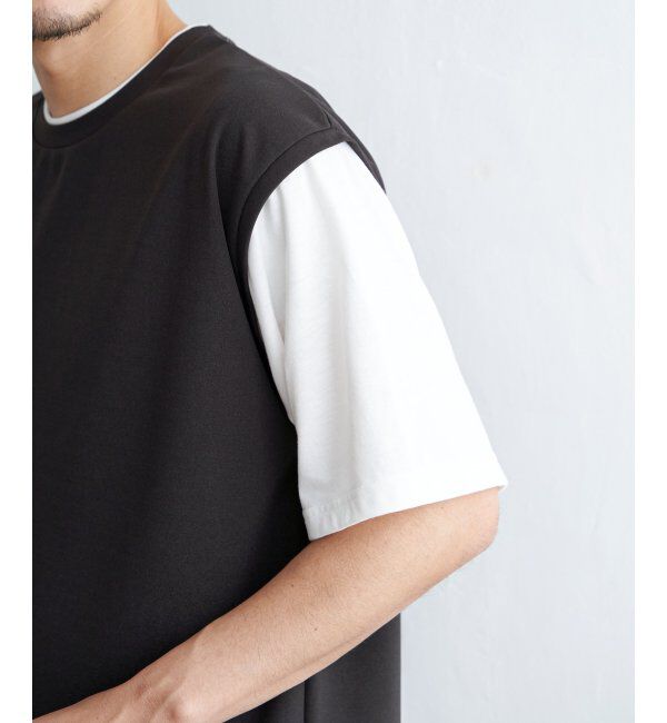 ikka「速乾COOLフェイクベストＴシャツ」|Tシャツ・カットソー|