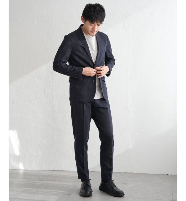 IKKA LOUNGE「ポンチクルーネックジャケットロンＴ」|Tシャツ・カットソー|