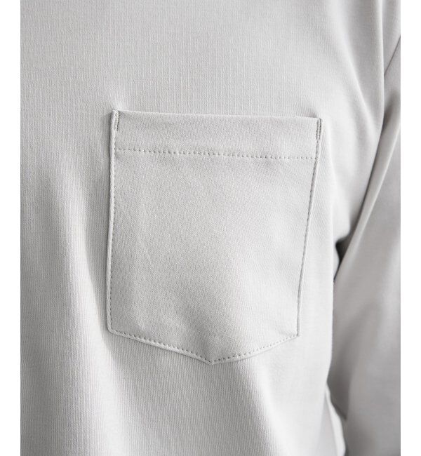 IKKA LOUNGE「ポンチクルーネックジャケットロンＴ」|Tシャツ・カットソー|