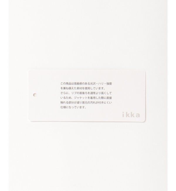 IKKA LOUNGE「ポンチクルーネックジャケットロンＴ」|Tシャツ・カットソー|