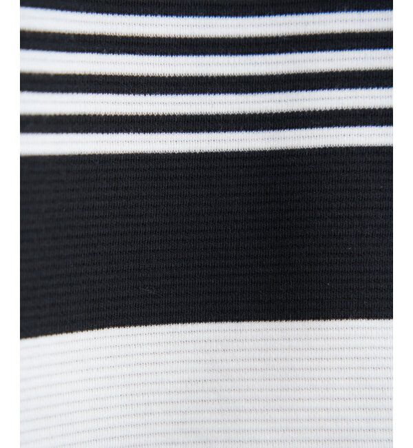 ikka「【雑誌MonoMax4月号掲載】リップルパネルボーダーロンＴ」|Tシャツ・カットソー|