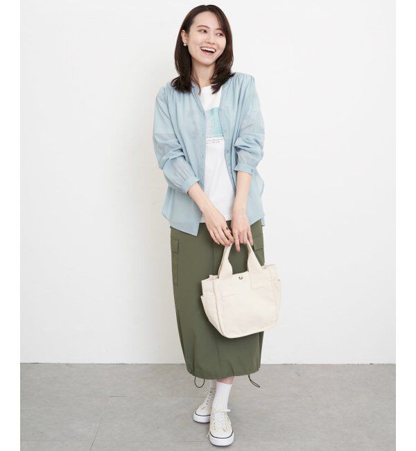 ikka「【雑誌InRed5月号掲載】リップストップカーゴスカート」|スカート|