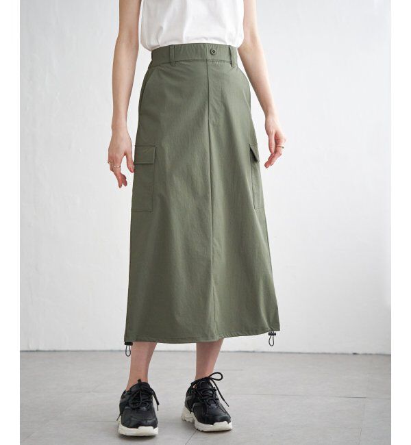 ikka「【雑誌InRed5月号掲載】リップストップカーゴスカート」|スカート|