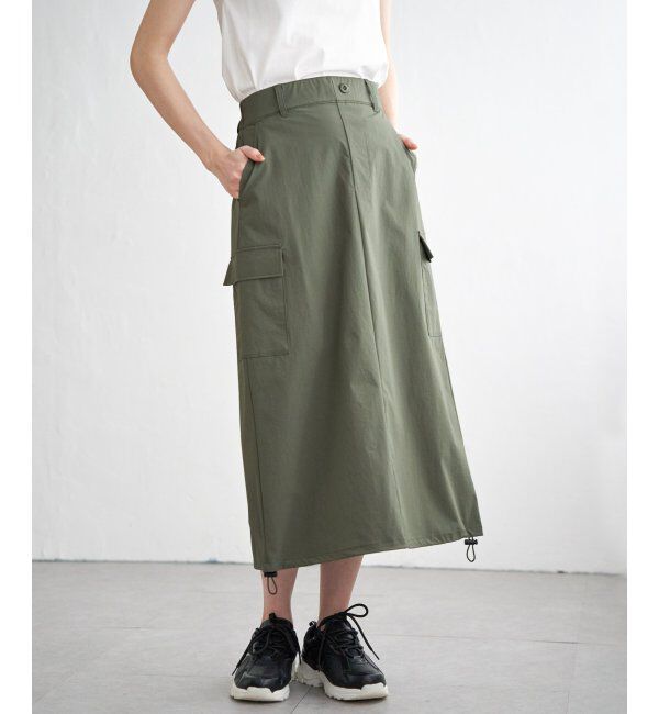 ikka「【雑誌InRed5月号掲載】リップストップカーゴスカート」|スカート|